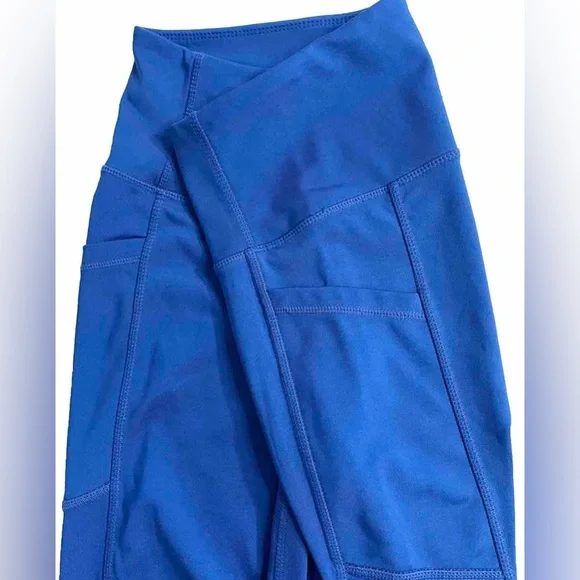 Laundry by Shelli Segal Blue High-Rise Leggings – Size M - Picture 2 of 8